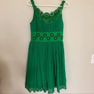 Catherine Malandrino floral laser cut out dress